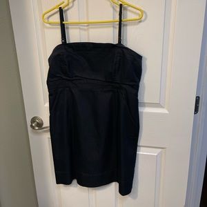 New York & Company Denim Mini Dress Size: 12